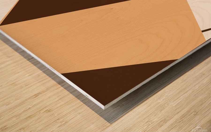 Scattered Triangle Abstract On White Background Wood print