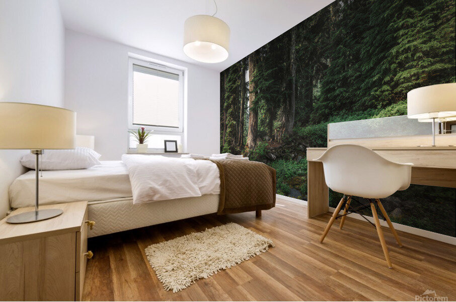 A stroll in paradise Mural print
