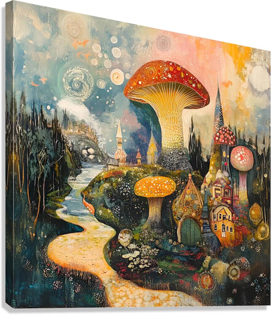 Gathering Around the Lantern Canvas Print