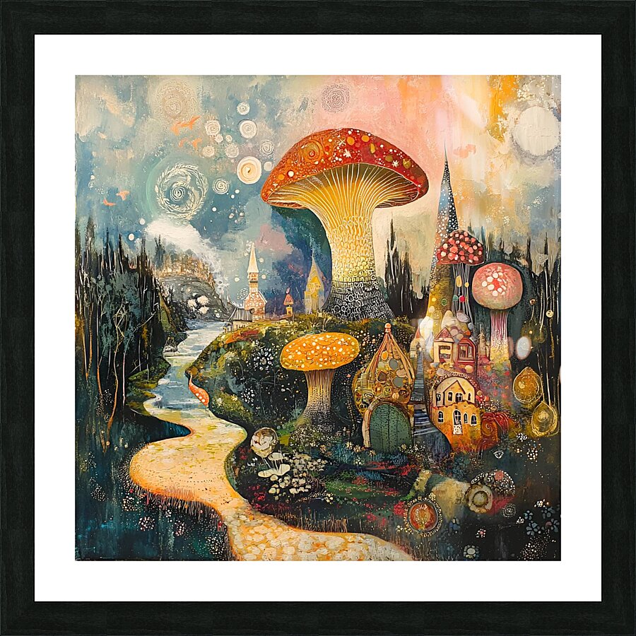 Gathering Around the Lantern Picture Frame print
