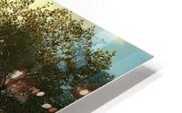 Tranquil Lakeside Sunset HD Metal print
