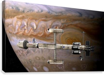 Nuclear powered ship a Jupiter Canvas Print