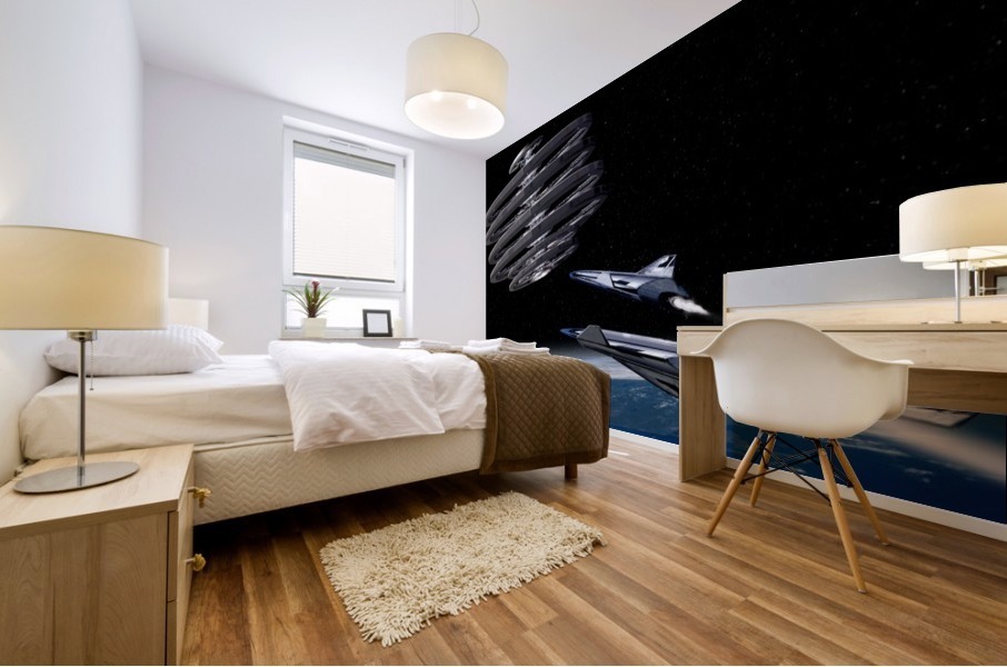 Two Stage to Orbit Mural print