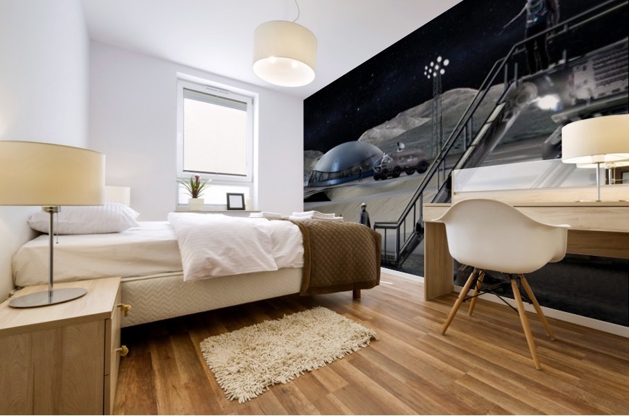 Moon Base 2 Mural print