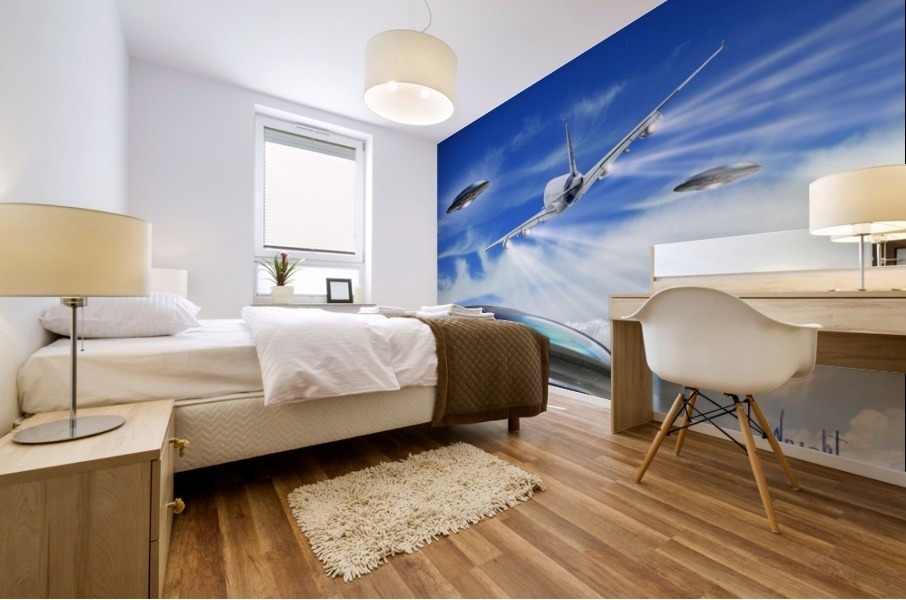 UFO Encounter Mural print