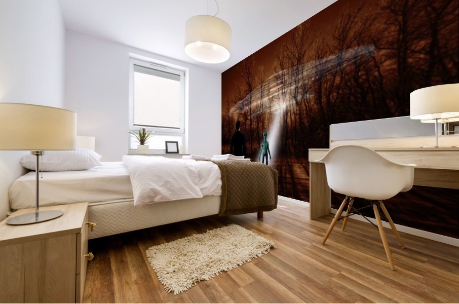 Dark Encounter Mural print