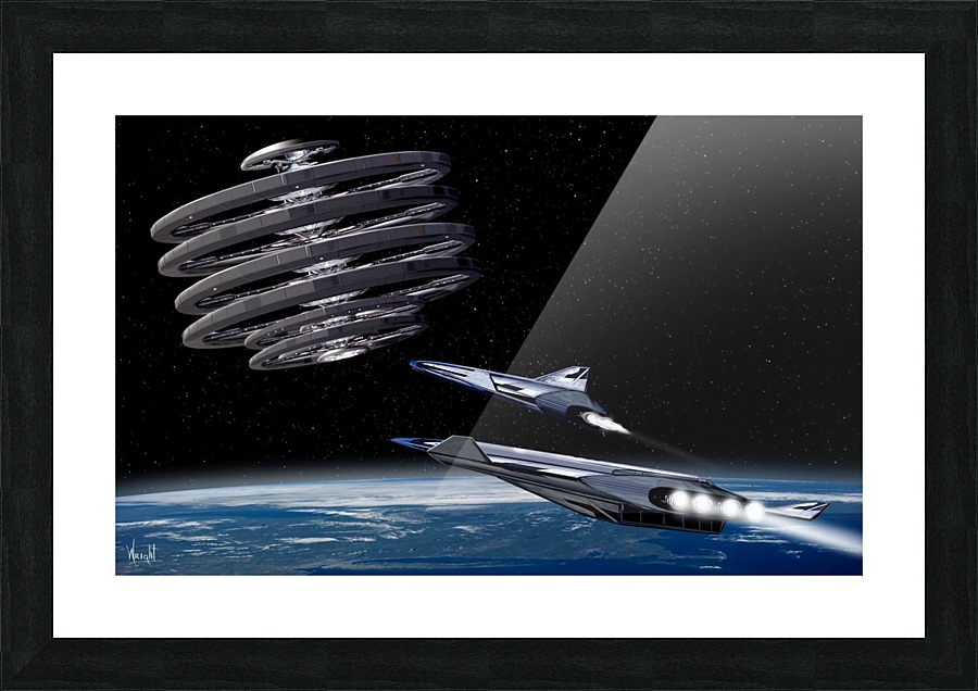 Two Stage to Orbit Picture Frame print
