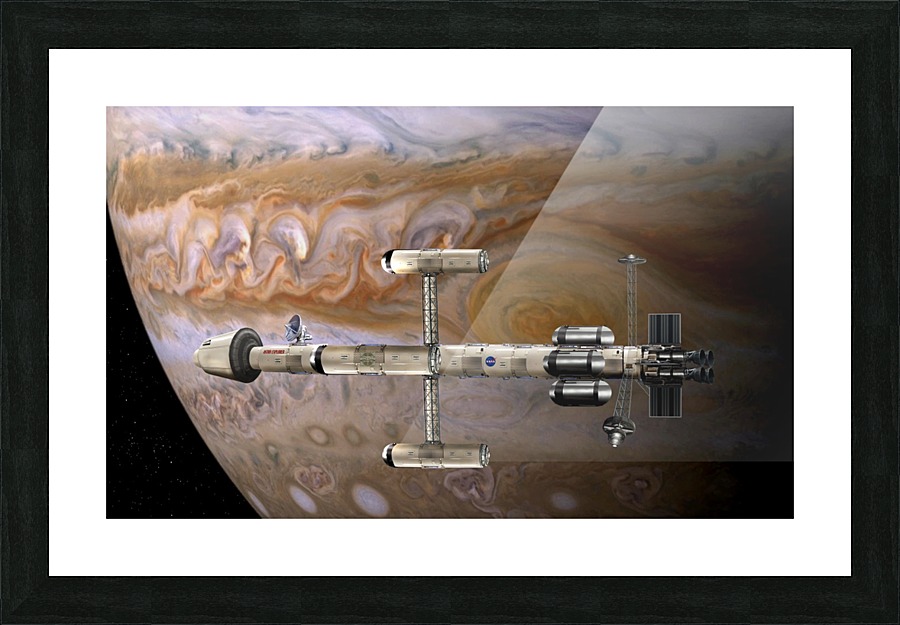 Nuclear powered ship a Jupiter Picture Frame print