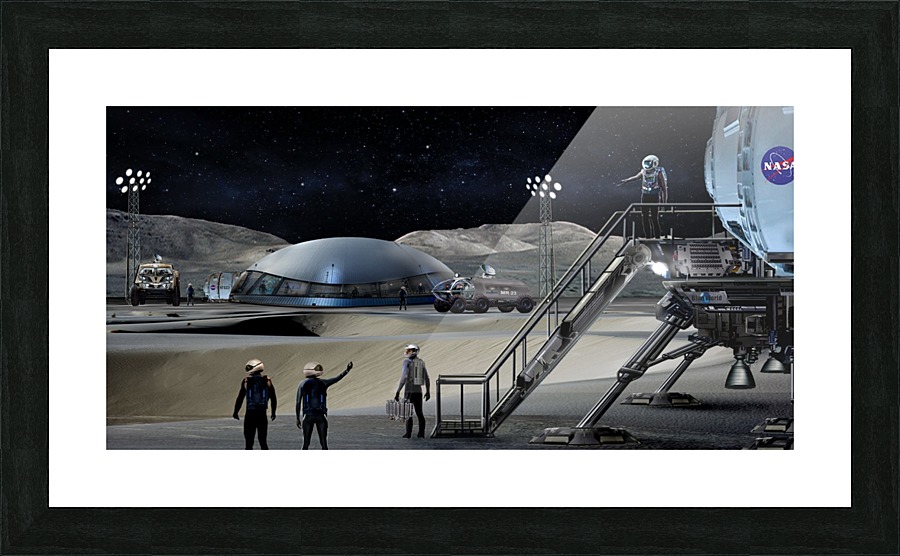 Moon Base 2 Picture Frame print