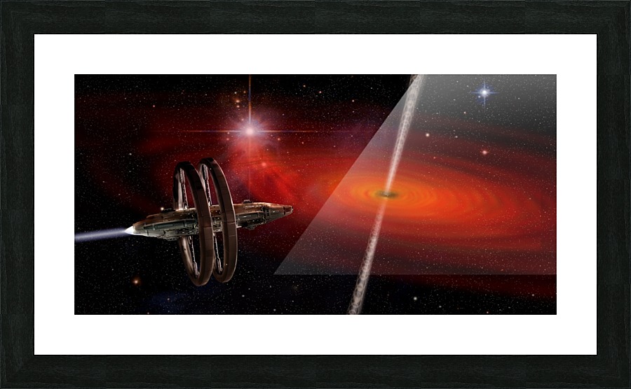 Black Hole Picture Frame print