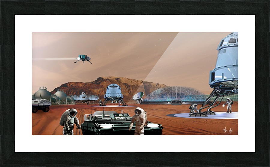 Mars Base 12 Picture Frame print