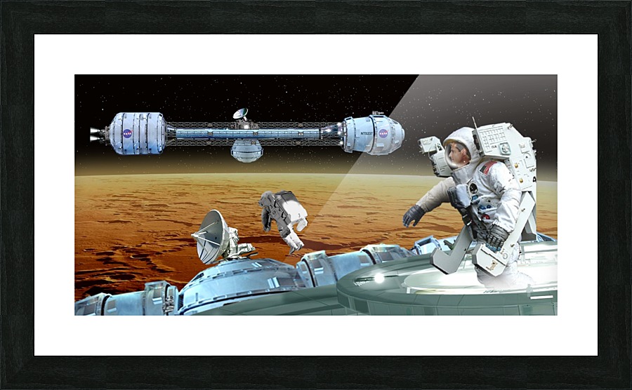 Mars EVA Picture Frame print