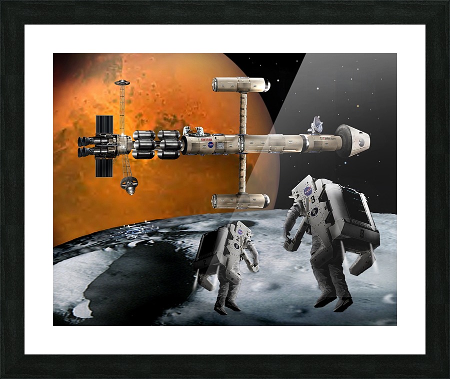 Phobos Expoloration Picture Frame print