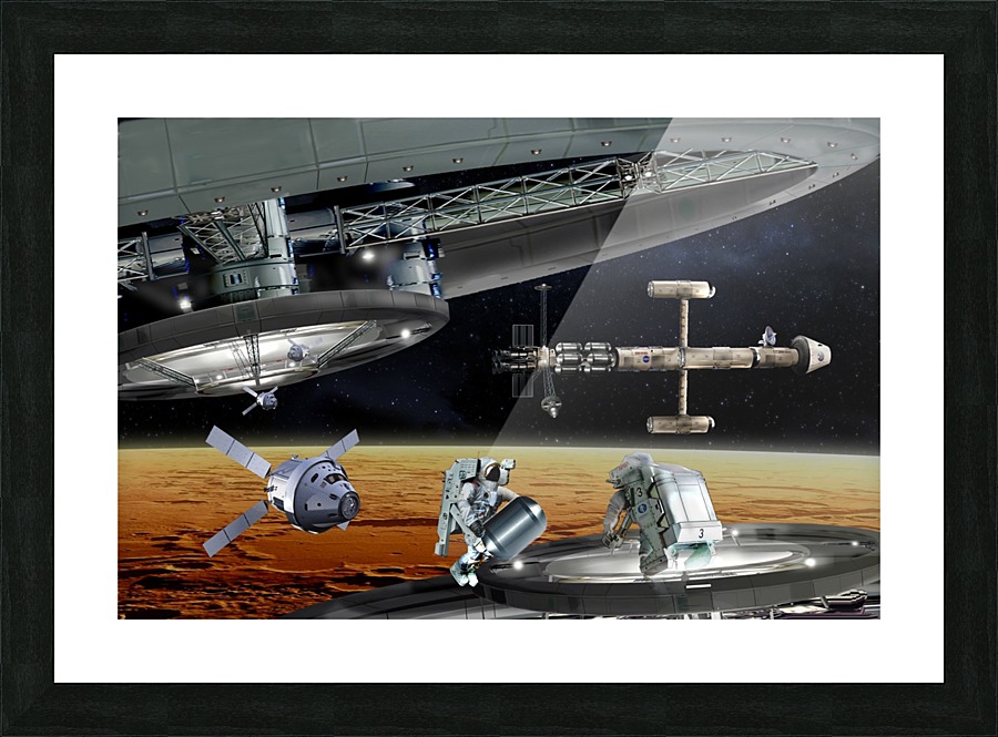 Resupply Operation Mars Orbit Picture Frame print
