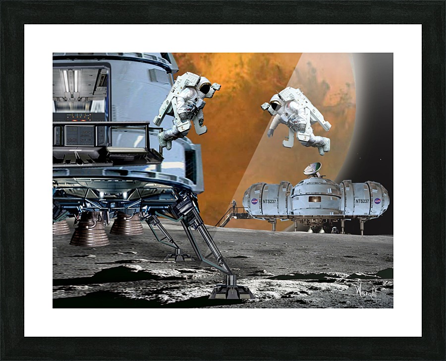 Phobos Station Picture Frame print