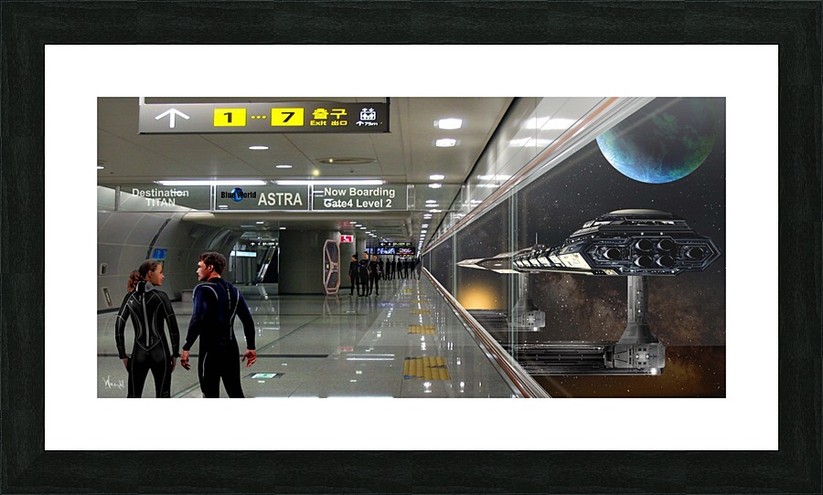 Armstrong Interplanetary Gateway Picture Frame print