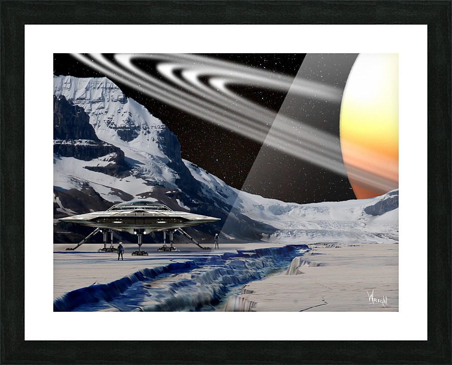 View From Iapetus Picture Frame print
