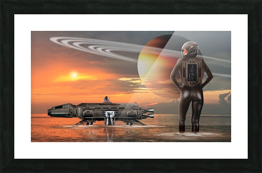 Waterworld Picture Frame print
