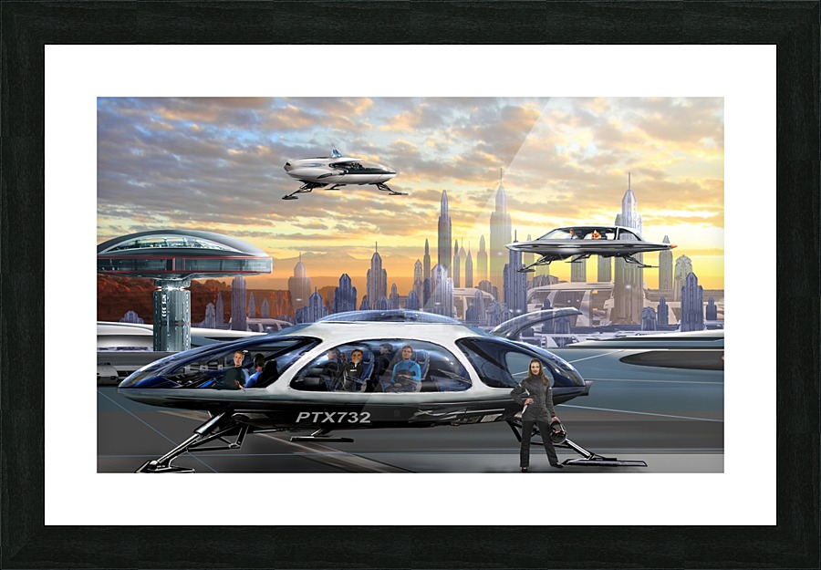 Metro Transport Picture Frame print