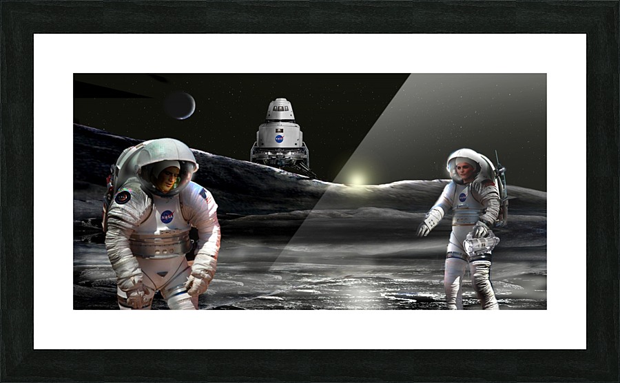 Shackleton Crater Picture Frame print
