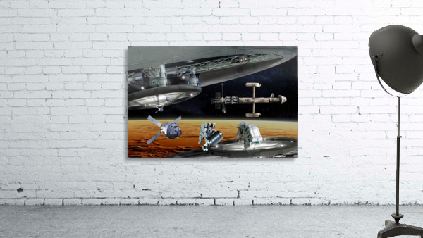 Resupply Operation Mars Orbit Wall Preview