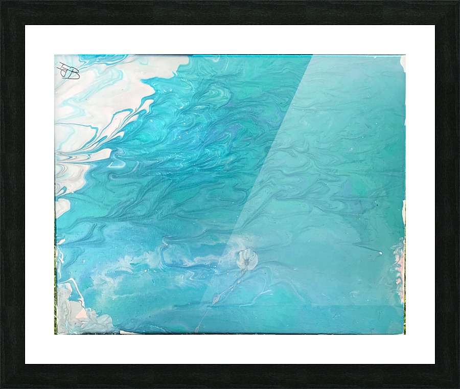 drifting jelly fish  Picture Frame print