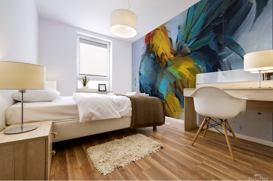 Halve risen Mural print