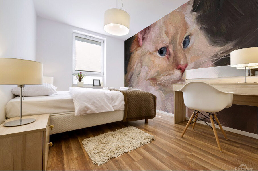 Burning rage Mural print