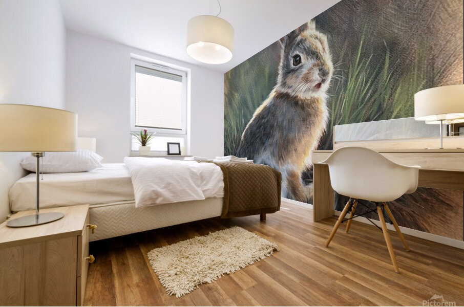 Bouncing spears Mural print