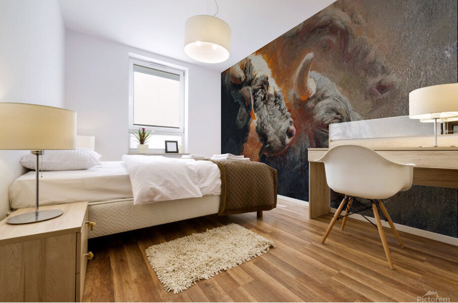 Blasting haze Mural print