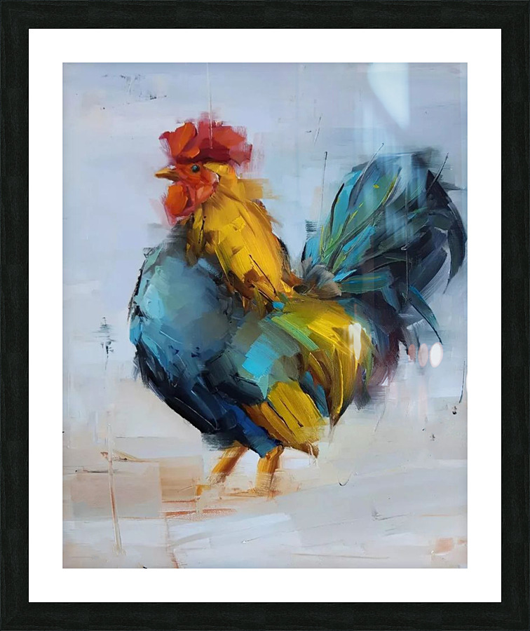 Halve risen Picture Frame print