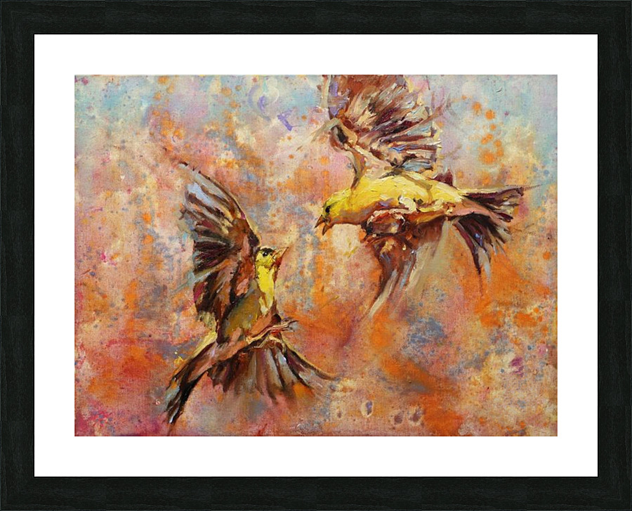 Fiercely tussle Picture Frame print