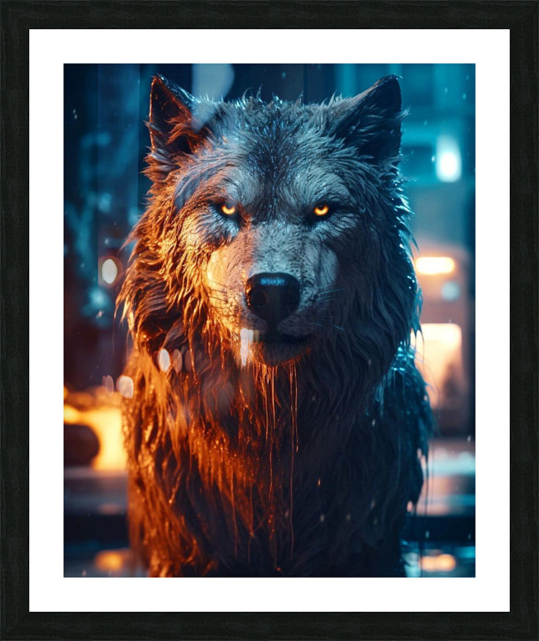 Blazing drop Picture Frame print