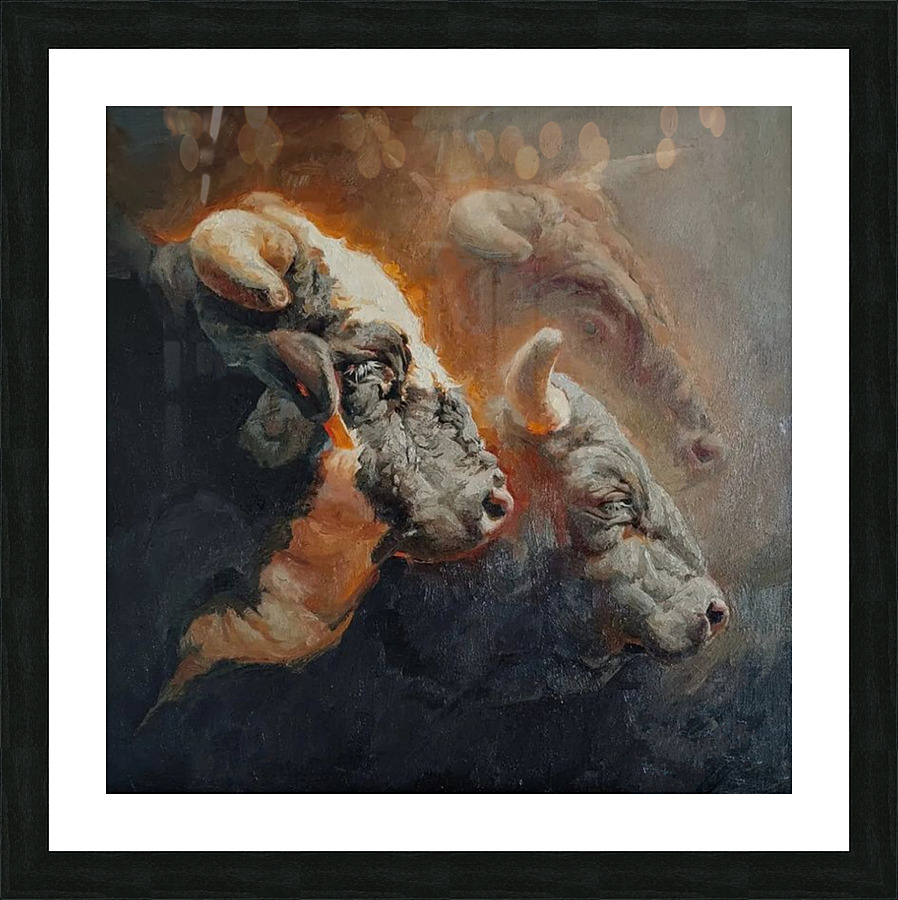 Blasting haze Picture Frame print