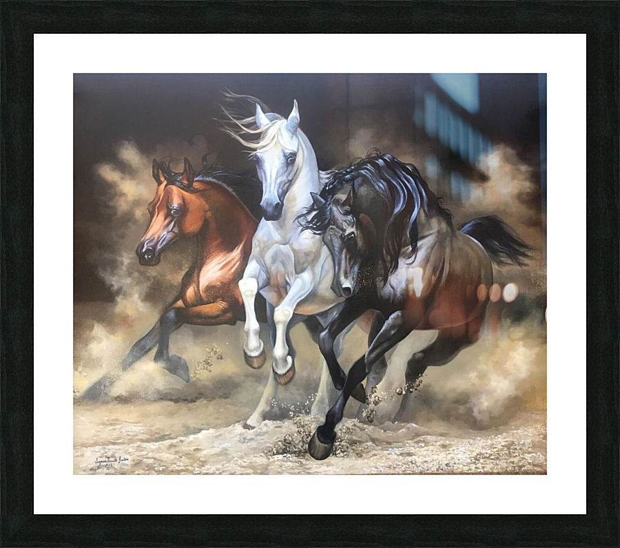 horses Picture Frame print