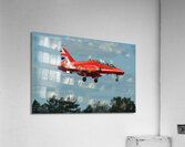 Red Arrows Hawk  landing Acrylic Print