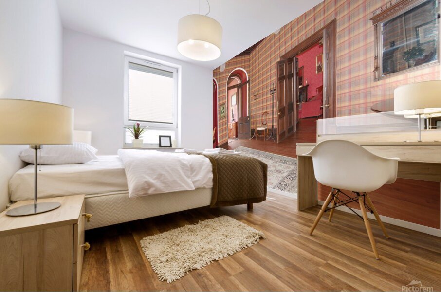 Ellingham Hall reception room Mural print