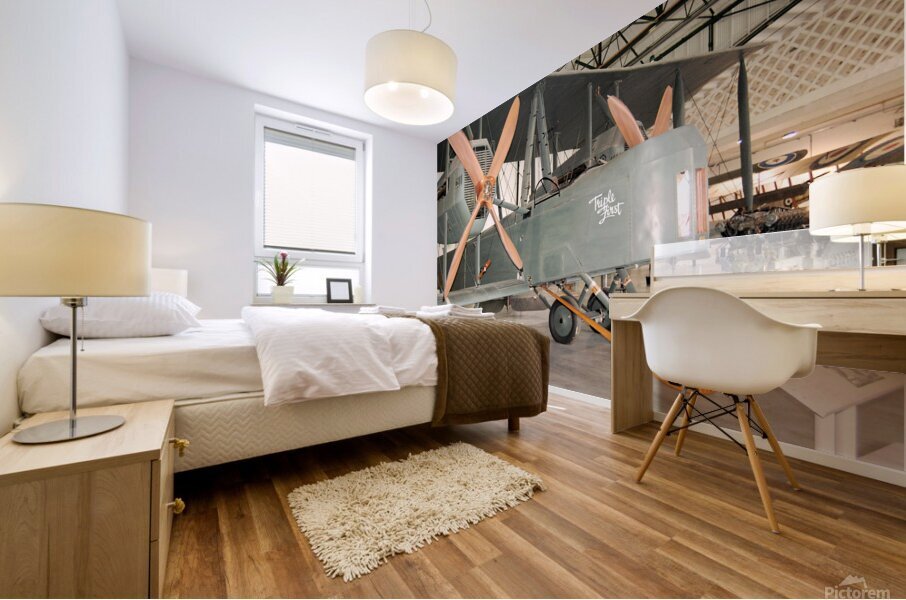 Replica Vickers Vimy biplane Mural print
