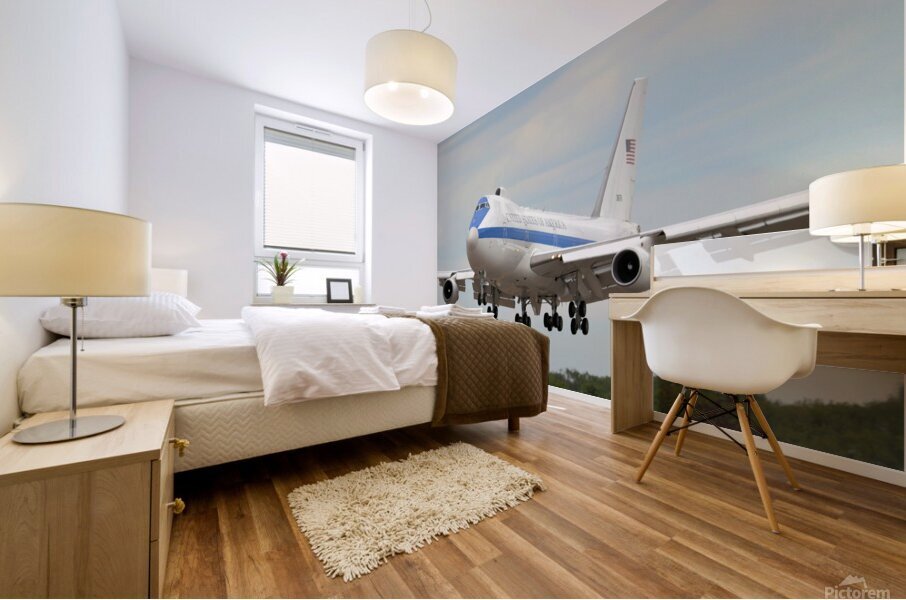 Boeing E 4B  Nightwatch Mural print