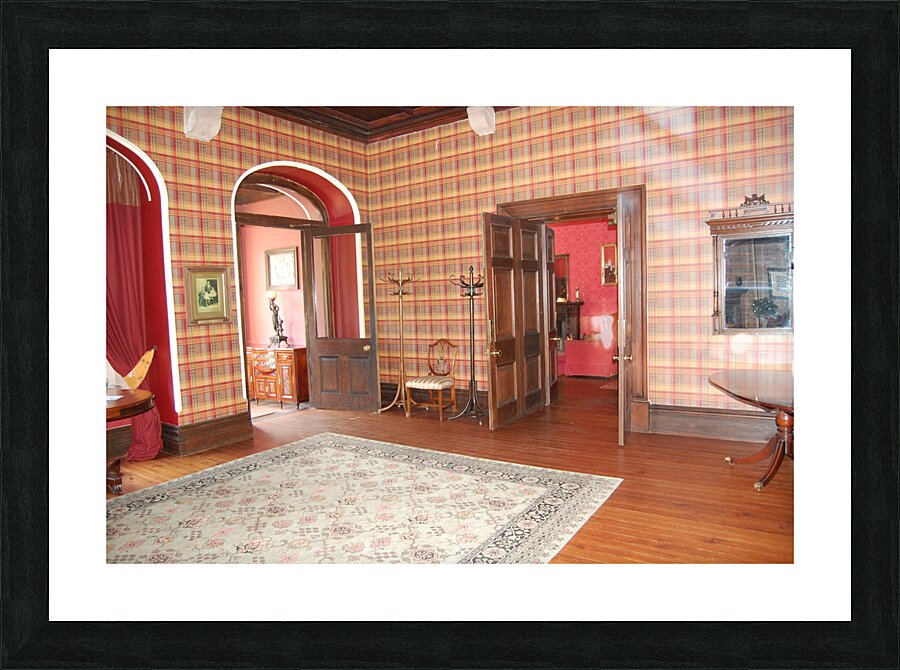 Ellingham Hall reception room Picture Frame print