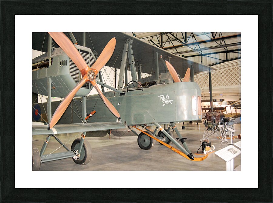 Replica Vickers Vimy biplane Picture Frame print