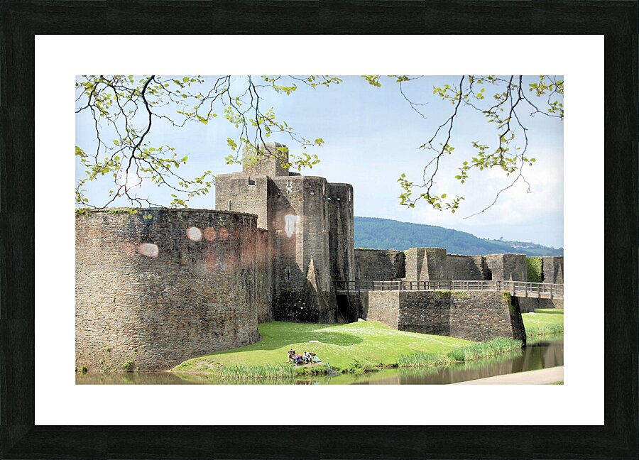 Caerphilly Castle Picture Frame print