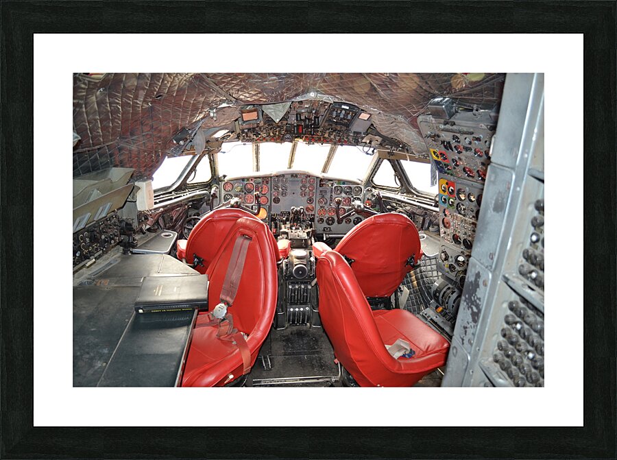 DH 104 Comet flight deck Picture Frame print