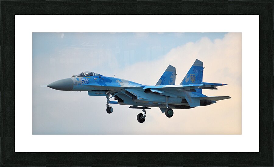  Ukrainian Air Force Sukhoi Su 27P1M RIAT Picture Frame print