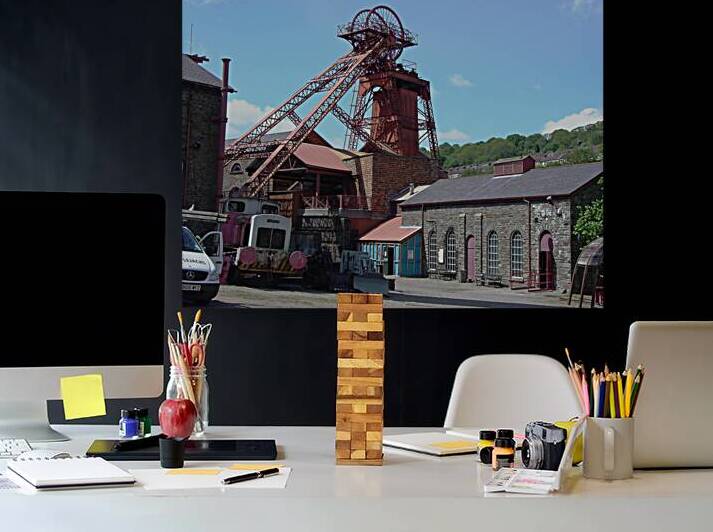 Headstocks Big Pit National Coal Museum Pontypool Wales by Ross Sharp