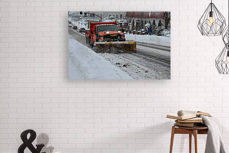 Snow plough  Wellesley MA USA by Ross Sharp