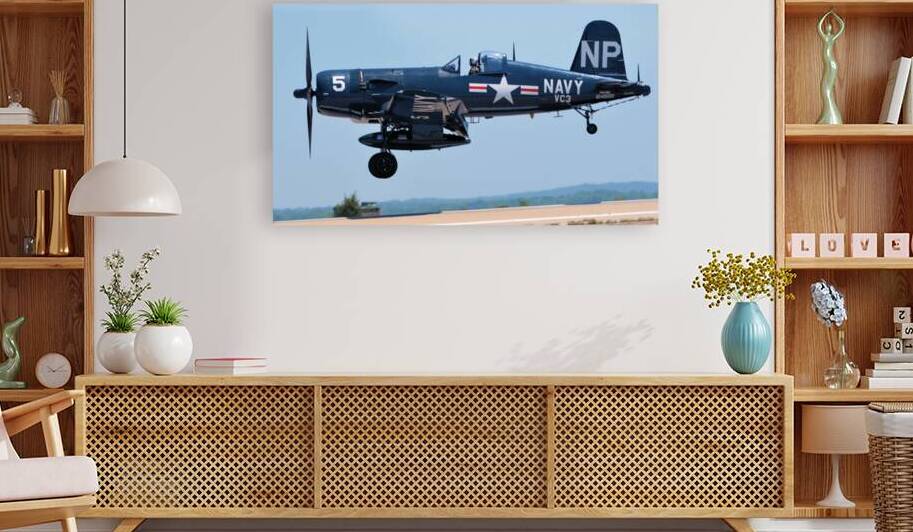 F4U 5NL Corsair landing by Ross Sharp