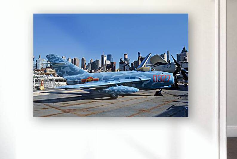  MiG-17 on deck  Intrepid Museum NY by Ross Sharp