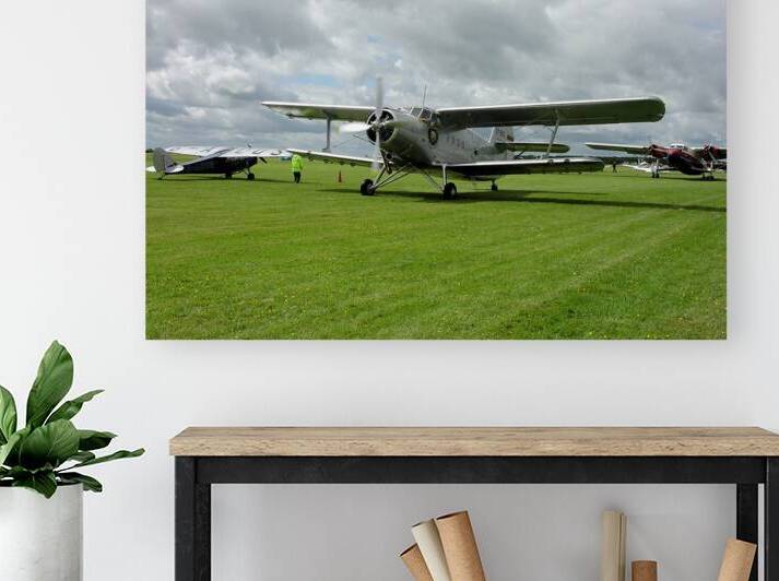 Antonov An 2 biplane followed by Scottish Aviation Twin Pioneer  fly-in by Ross Sharp
