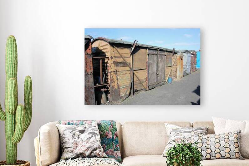 Old railway waggons repurposed as storage sheds Great Central Railway Quorn by Ross Sharp